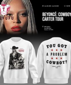 Beyonce Cowboy Carter Tour 2025 White Sweatshirt