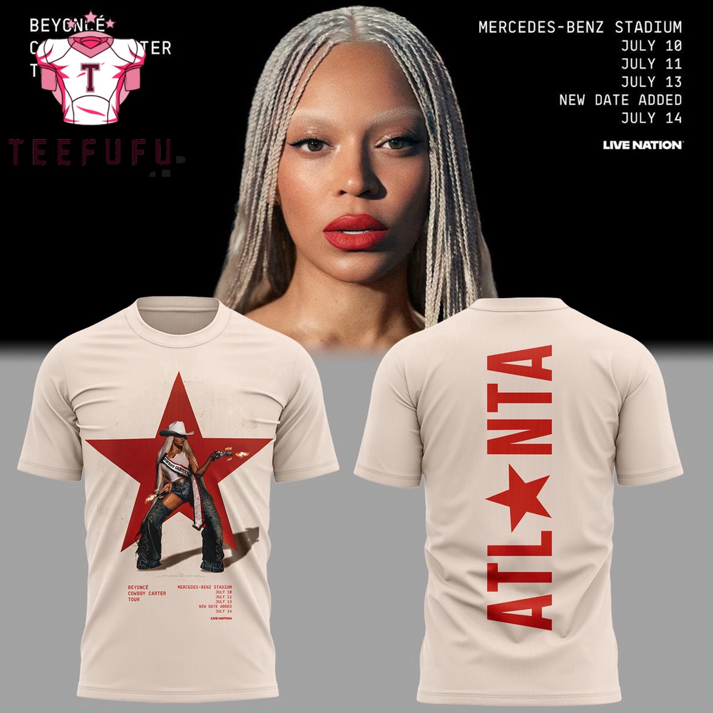 Beyonce Cowboy Carter Tour x Atlanta 2025 3D Shirt