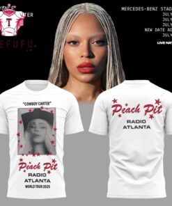 Beyonce Cowboy Carter Tour x Atlanta 2025 White T Shirt
