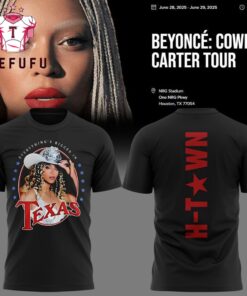 Beyonce Cowboy Carter Tour x Texas 2025 Black TShirt