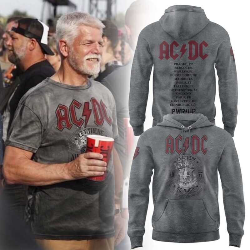 ACDC Power Up Tour Let There Be Rock Hoodie Shirt