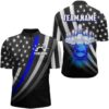 American Bowling Jersey Custom Bowling Shirt For Men Team Bowling Quarter Zip Shirt