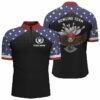 American flag patriot men's bowling Quarter Zip shirts custom team name bowling team shirts jersey