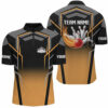 Black and Orange Bowling Polo