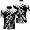 Black and white bowling Polo