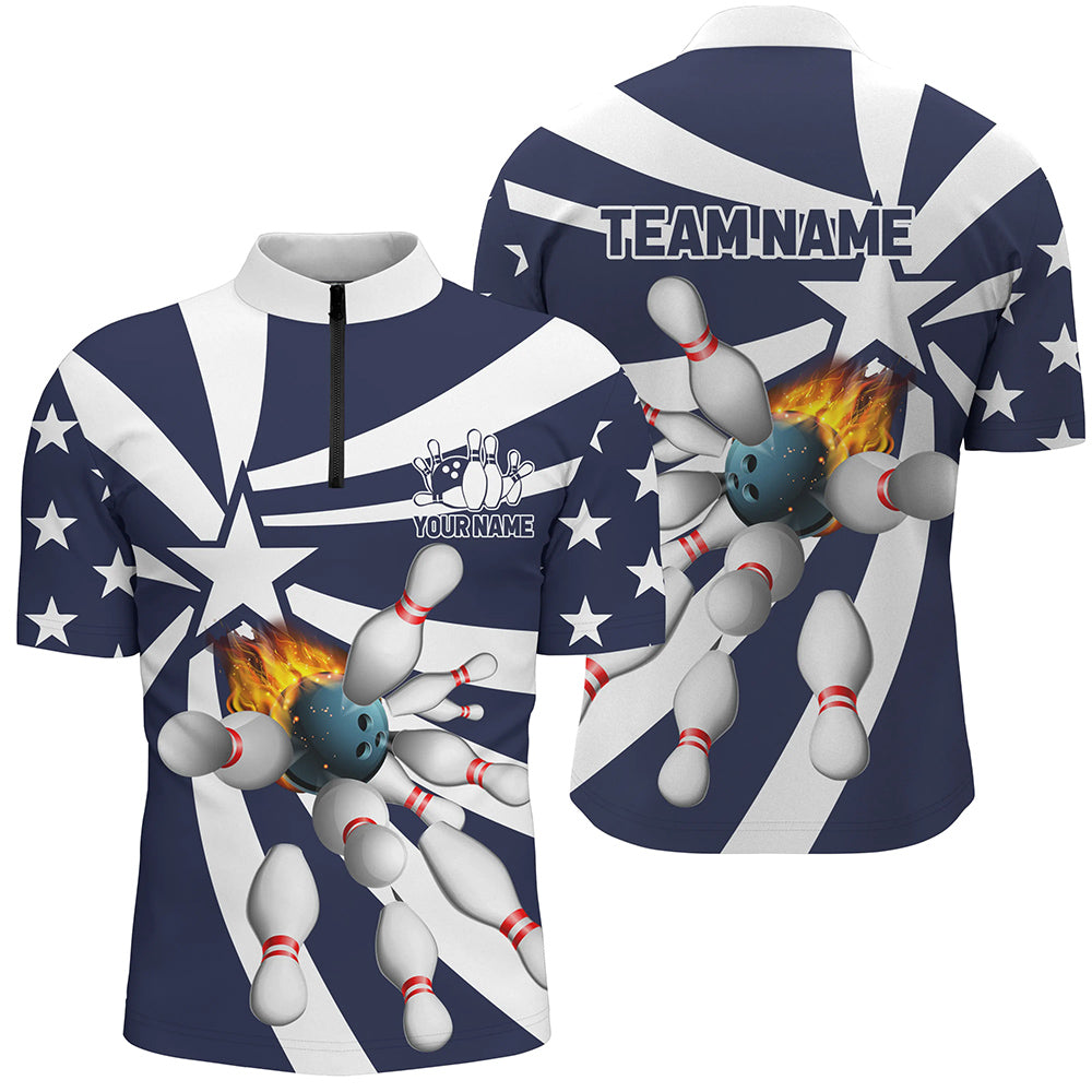 Blue and white Mens polo