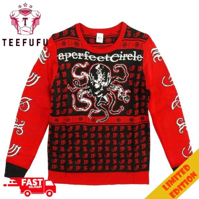 A Perfect Circle Logo Merchandise 2025 Christmas Gift Xmas Ugly Sweater