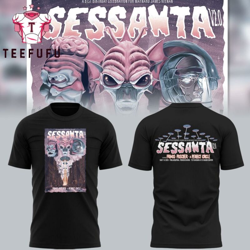 A Perfect Circle x Tour Sessanta V2.0 2025 3D Printed Shirt