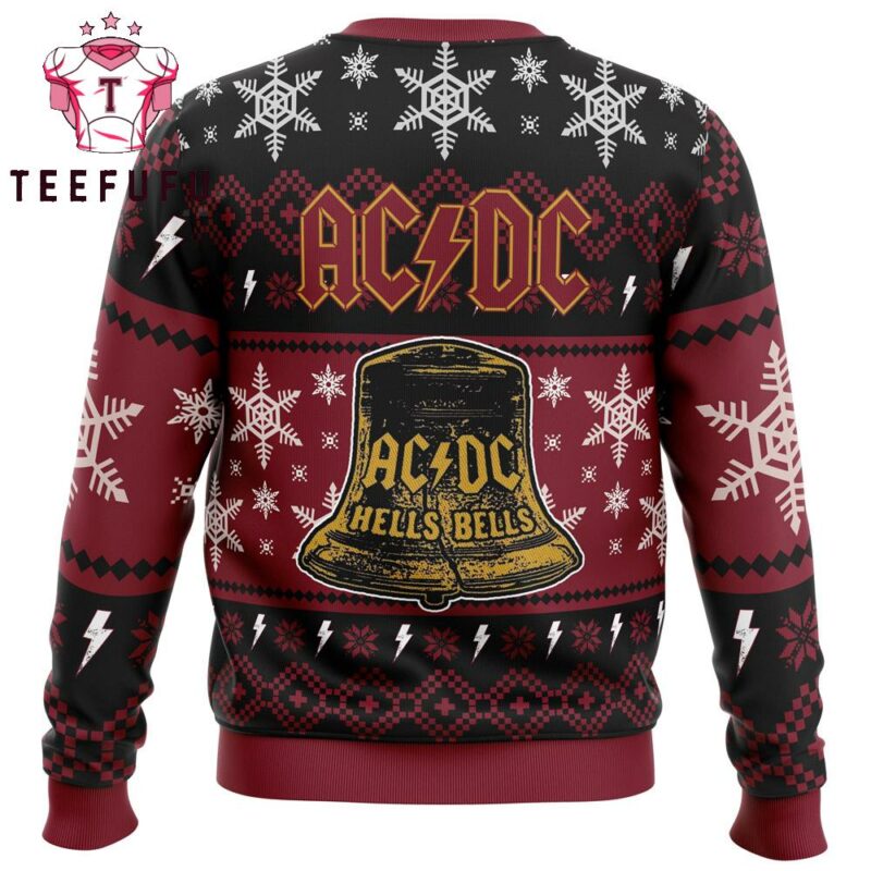 ACDC Band Hells Bells Ugly Christmas Sweater