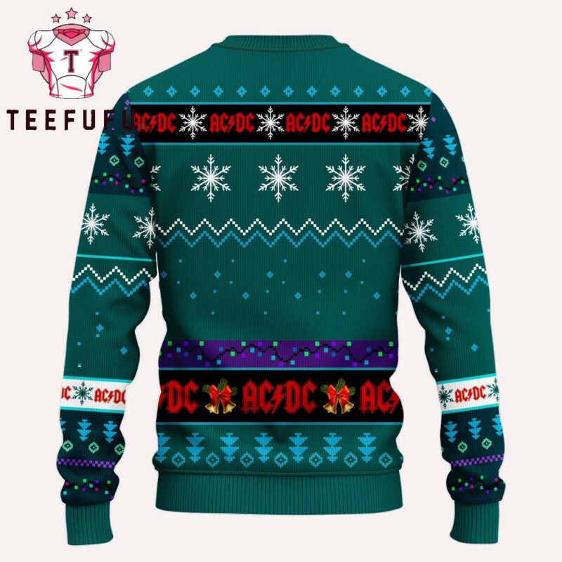 ACDC Band Logo Music 2025 Ugly Christmas Sweater