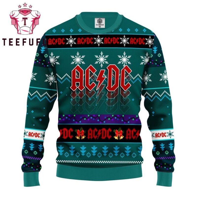 ACDC Band Logo Music 2025 Ugly Christmas Sweater