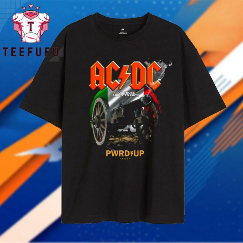 ACDC Band Power Up European Tour Madrid Italy 2025 Vintage T Shirt