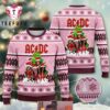 ACDC Cute Chibi Member Pink Color 2025 Ugly Christmas Sweater