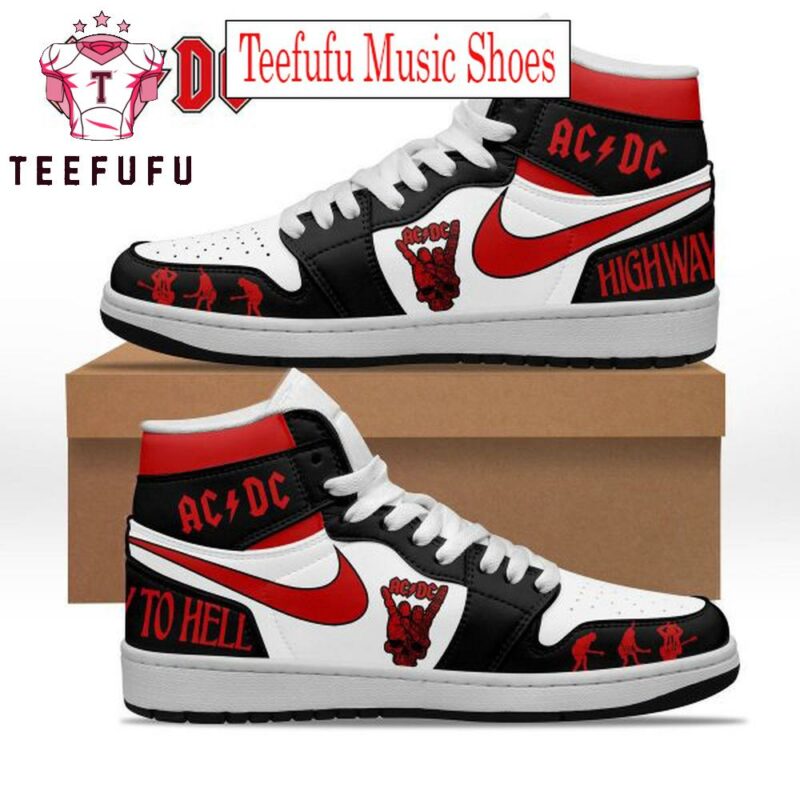 ACDC Highway To Hell Fan Air Jordan 1 Hightop Shoes