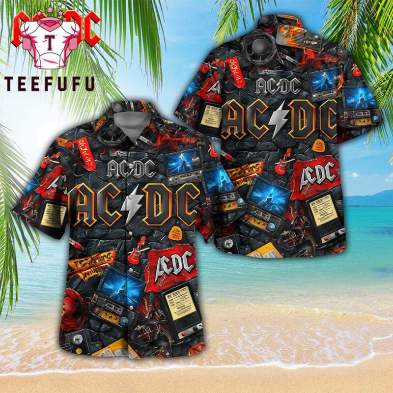 ACDC Power Up 2025 Tour Rock Music Hawaiian Shirt