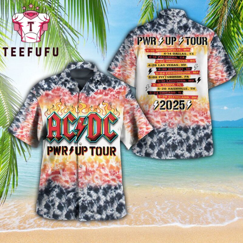ACDC Power Up 2025 Tour Trendy Hawaiian Shirt