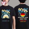 ACDC Power Up European Tour 2025 ARENA 2 Side Unisex T Shirt