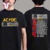 ACDC Power Up European Tour 2025 EU Unisex T Shirt 2 ACDC Power Up European Tour 2025 EU Unisex T Shirt