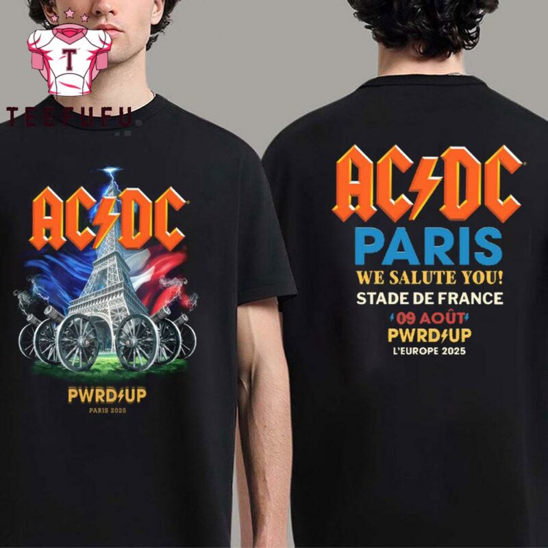 ACDC Power Up European Tour 2025 PARIS Unisex T Shirt