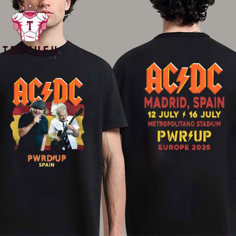 ACDC Power Up European Tour 2025 SPAIN Unisex T Shirt