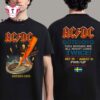 ACDC Power Up European Tour 2025 SWEDEN 2 Side Unisex T Shirt