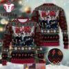 ACDC Rock Band Team Member With Xmas Pattern 2025 Ugly Christmas Sweater