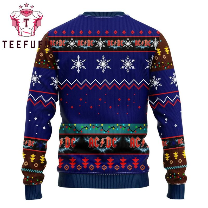 ACDC Rock Music 2025 Ugly Christmas Sweater
