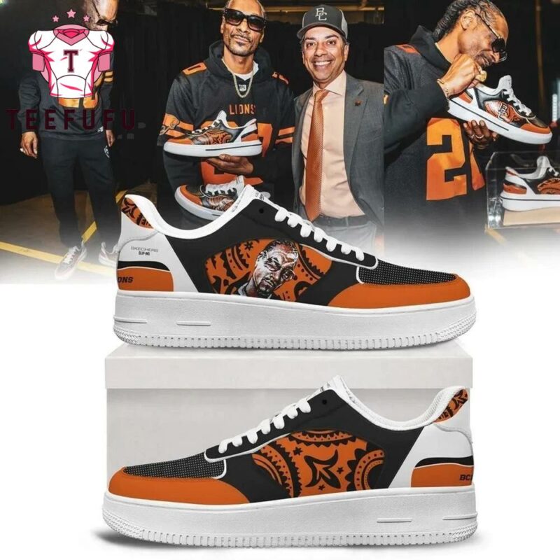 BC Lions 2025 Snoop Dogg Concert Limited Edition Air Force 1 Shoes Sneaker