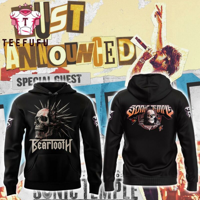 Beartooth Just Announced x Sonic Temple 2025 Black Hoodie