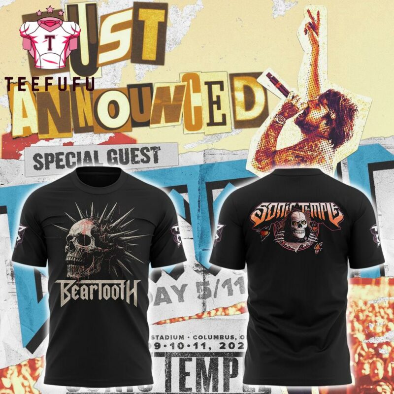 Beartooth Just Announced x Sonic Temple 2025 Black T Shirt