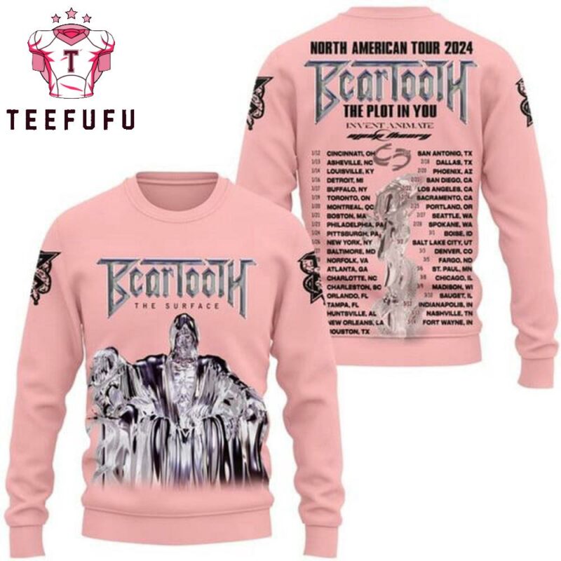 Beartooth The Surface North American Tour 2024 Ugly Sweater