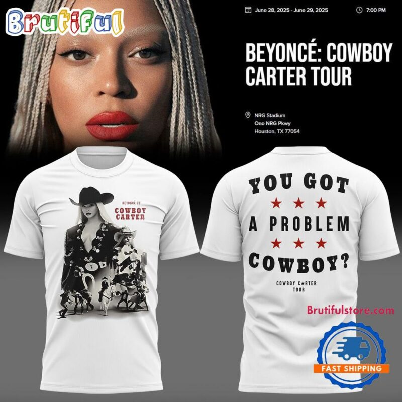 Beyonce Cowboy Carter Tour 2025 White 3D Shirt
