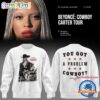 Beyonce Cowboy Carter Tour 2025 White Sweatshirt
