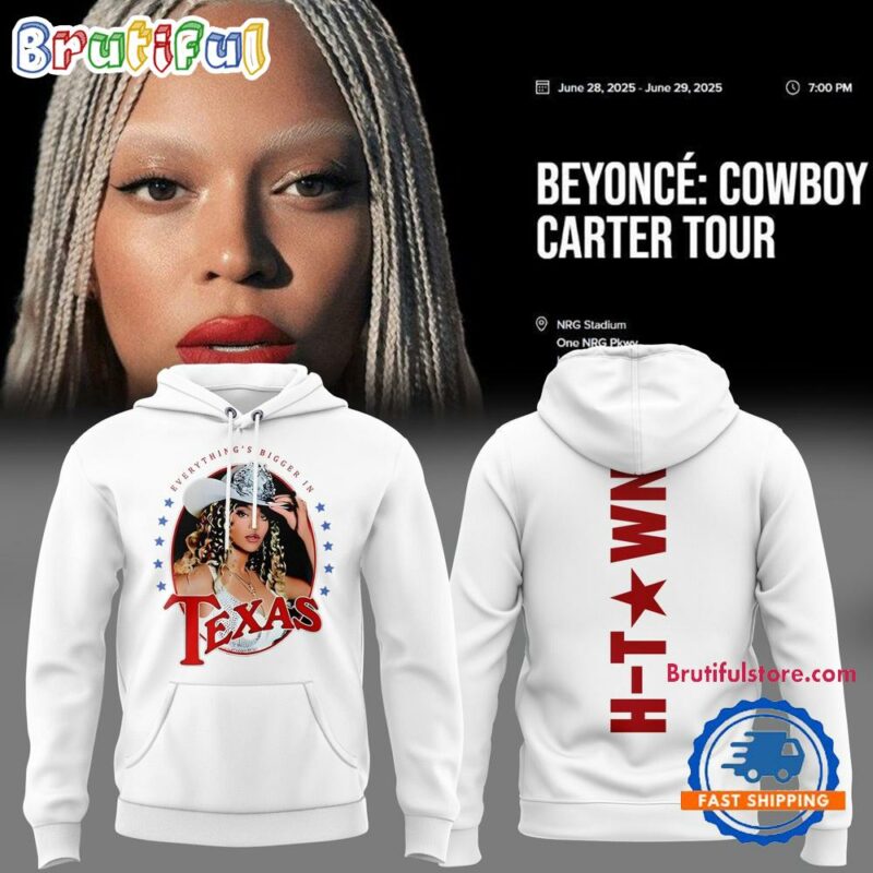Beyonce Cowboy Carter Tour x Texas 2025 White Hoodie