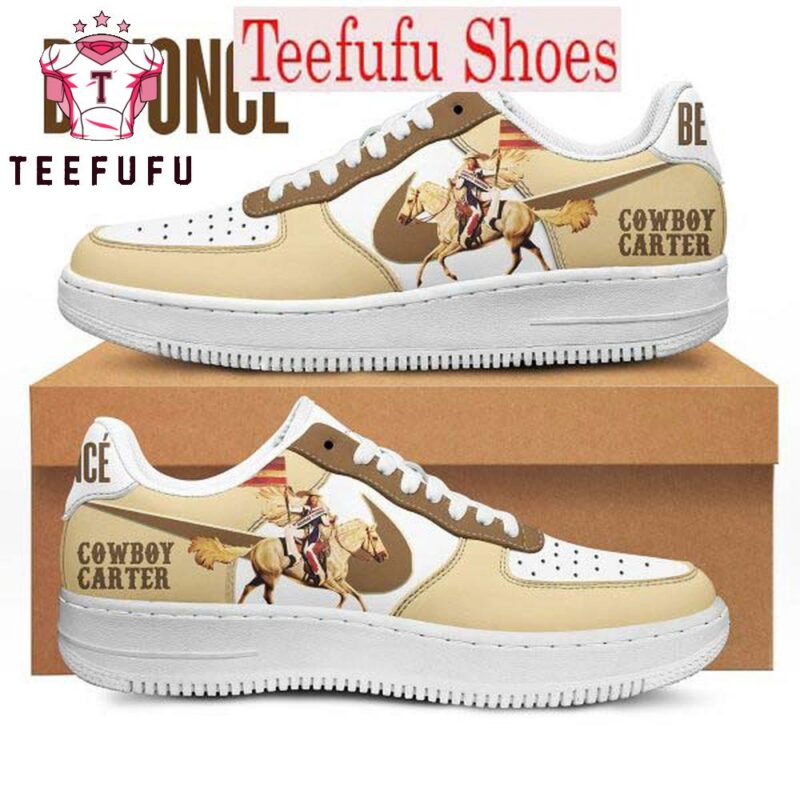 Beyonce Queen Bey Cowboy Carter Air Force 1 Shoes Sneaker