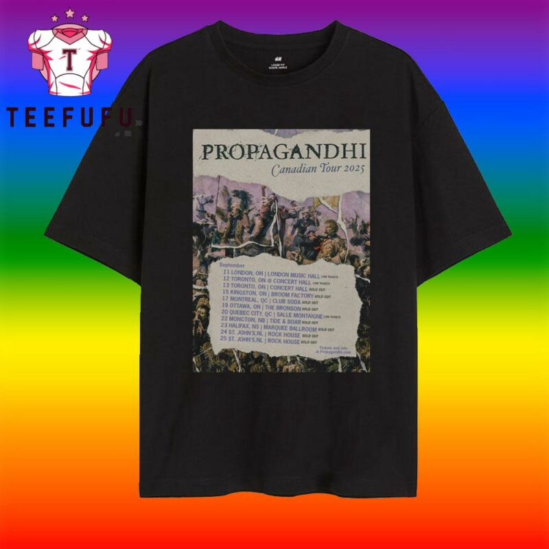 Canadian Tour 2025 Propagandhi T Shirt