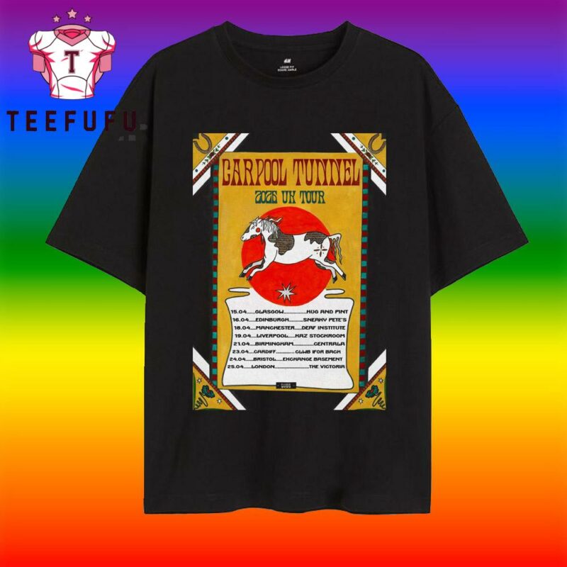 Carpool Tunnel UK 2025 Shows T Shirt