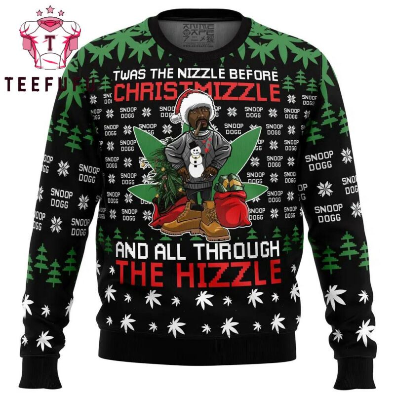 Christmizzle Snoop Dogg Ugly Christmas Sweater