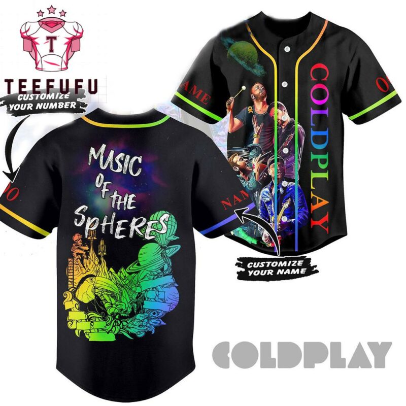 Cold Play Music Of The Spheres Personalized Baseball Jersey