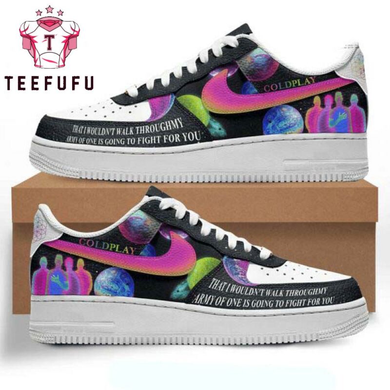 COLDPLAY Army Of One Limited Edition Air Force 1 Shoes Sneaker