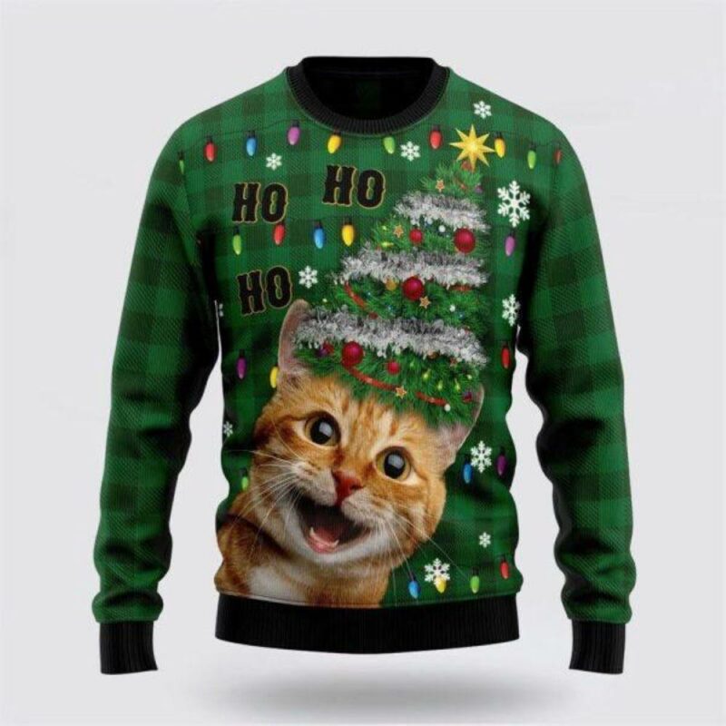 Crazy Cat Lady Christmas Tree Ugly Christmas Sweater Christmas Gift For Cat Love Christmas Fashion Winter 7820
