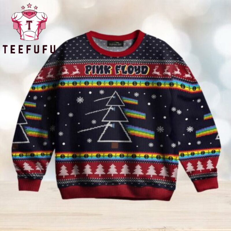 Dark Side Of Christmas Pink Floyd Ugly Christmas Sweater