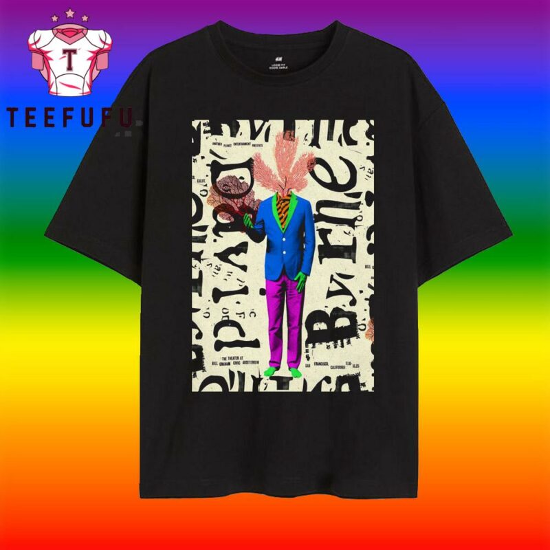 David Byrne Bill Graham Civic Auditorium Nov 16-18 2025 T Shirt