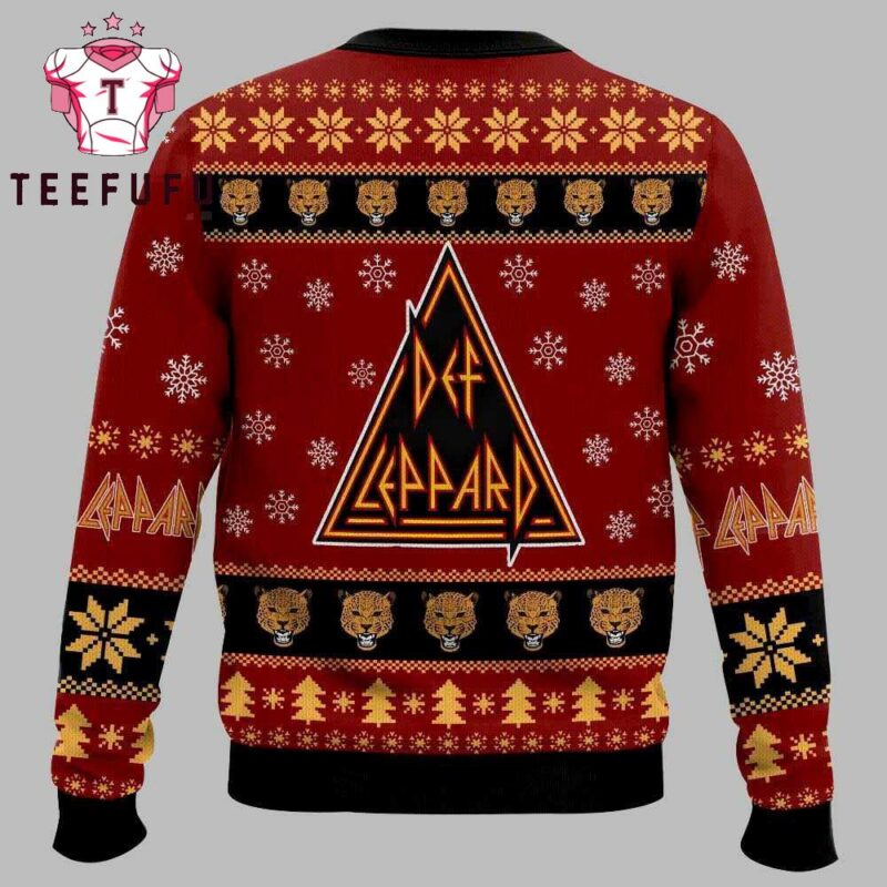 Def Leppard 1983 United States Tour Christmas Ugly Sweater