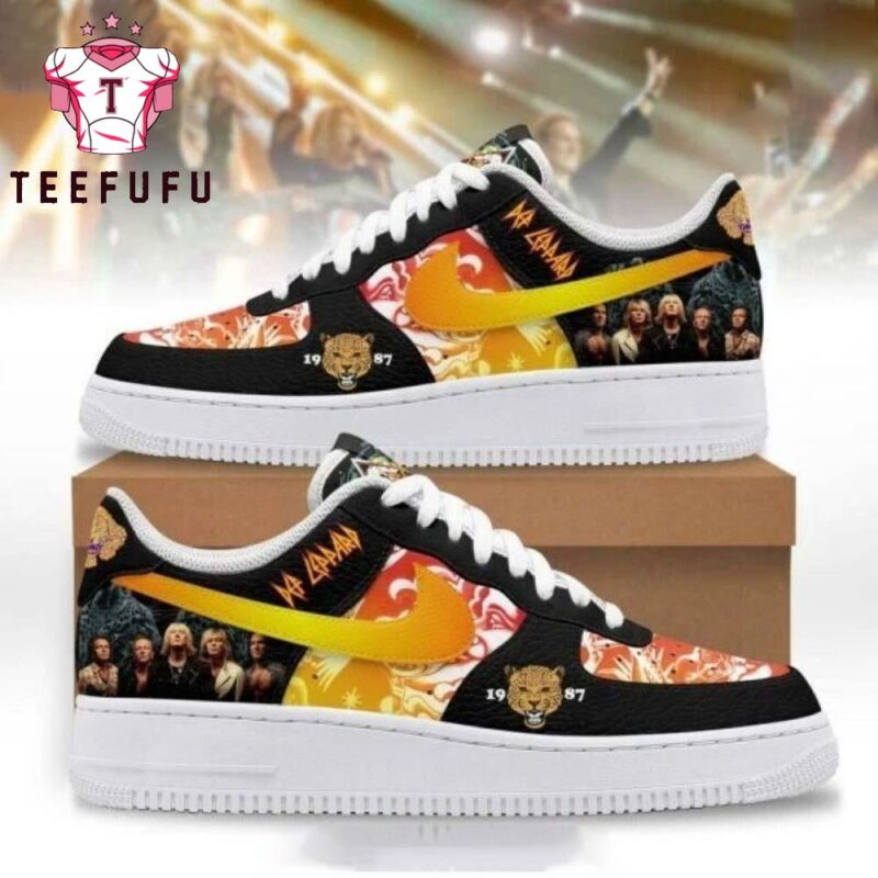 Def Leppard 1987 Limited Edition Air Force 1 Shoes Sneaker
