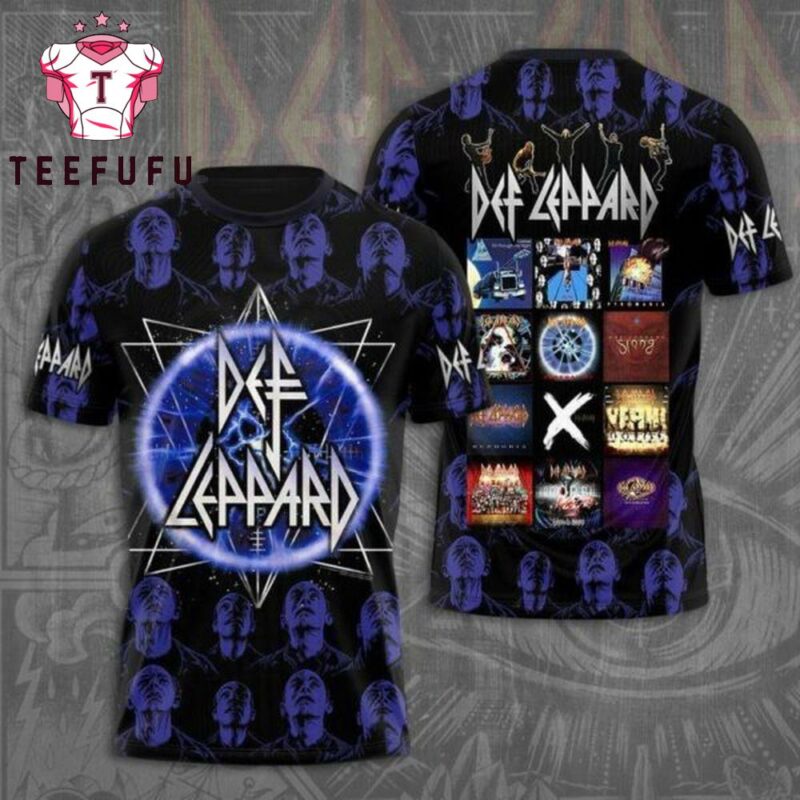 Def Leppard Rock Music 3D T-Shirt