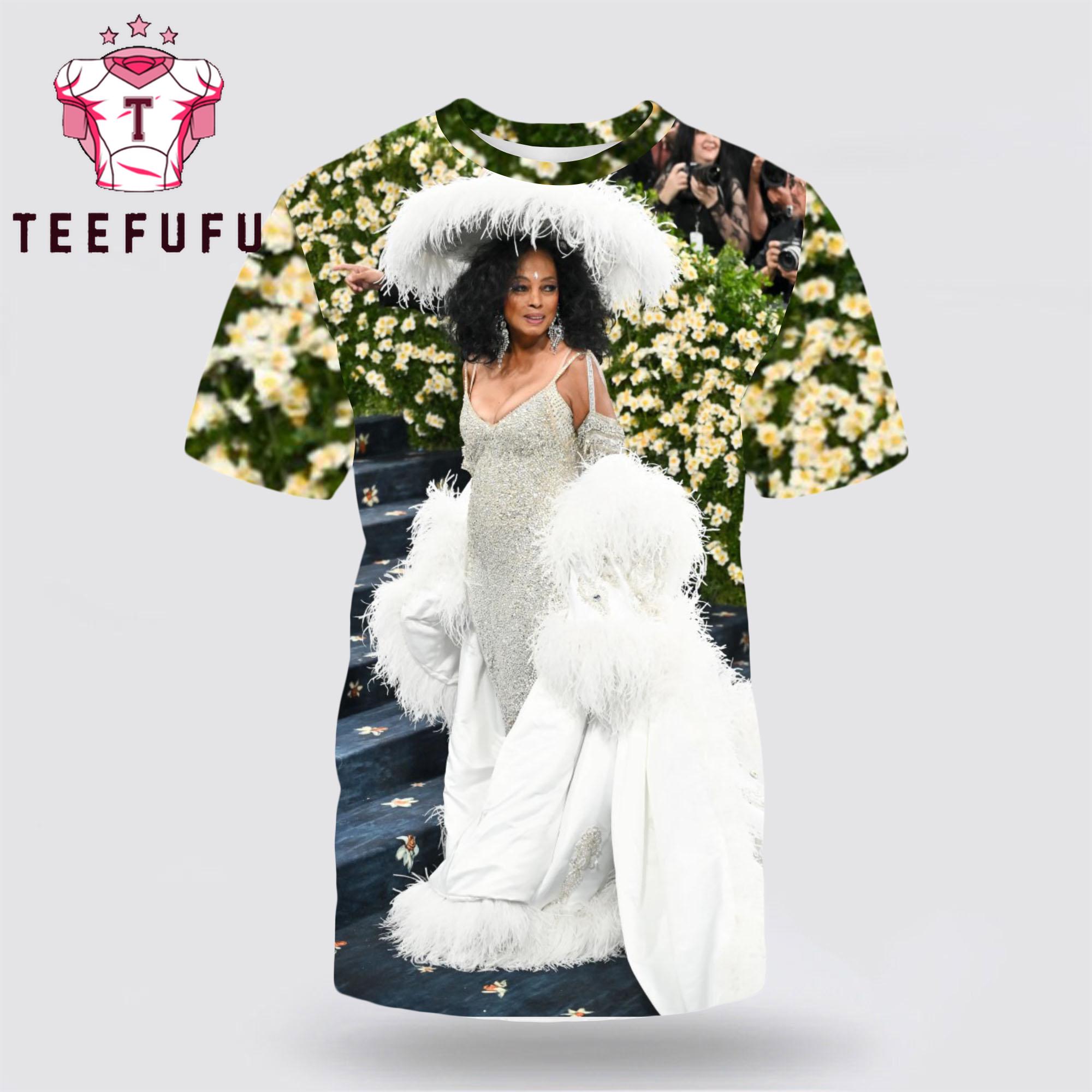 Diana Ross At the Met Gala 2025 3D Shirt
