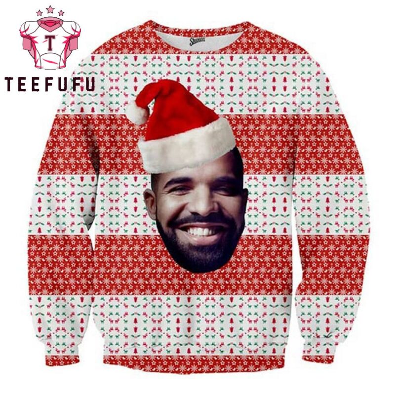Drake Big Daddy With Candy Kane 2025 Ugly Christmas Sweater