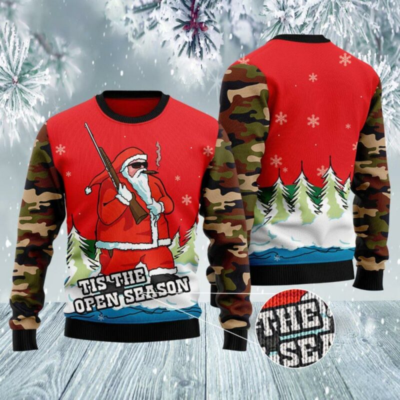Duck Hunting Cute Santa Claus Duck Hunting Christmas Ugly Sweater For Men And Women Christmas Gift Christmas Winter Fashion 6392