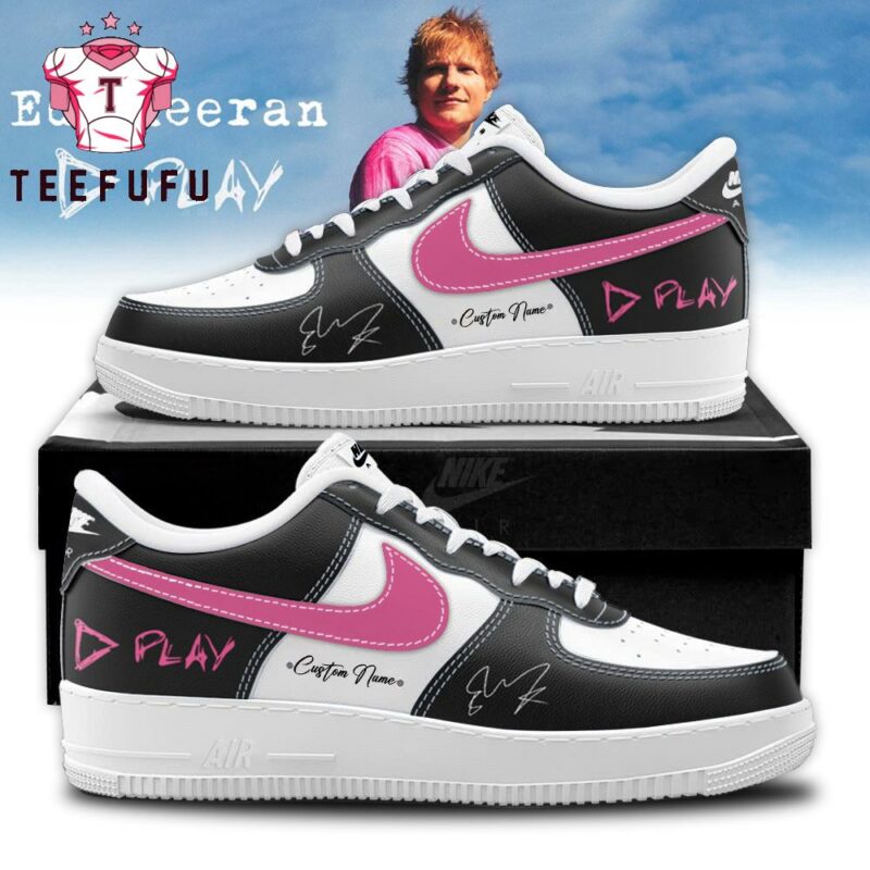 Ed Sheeran The +−=÷× Tour 2025 Black Air Force 1 Shoes Sneaker